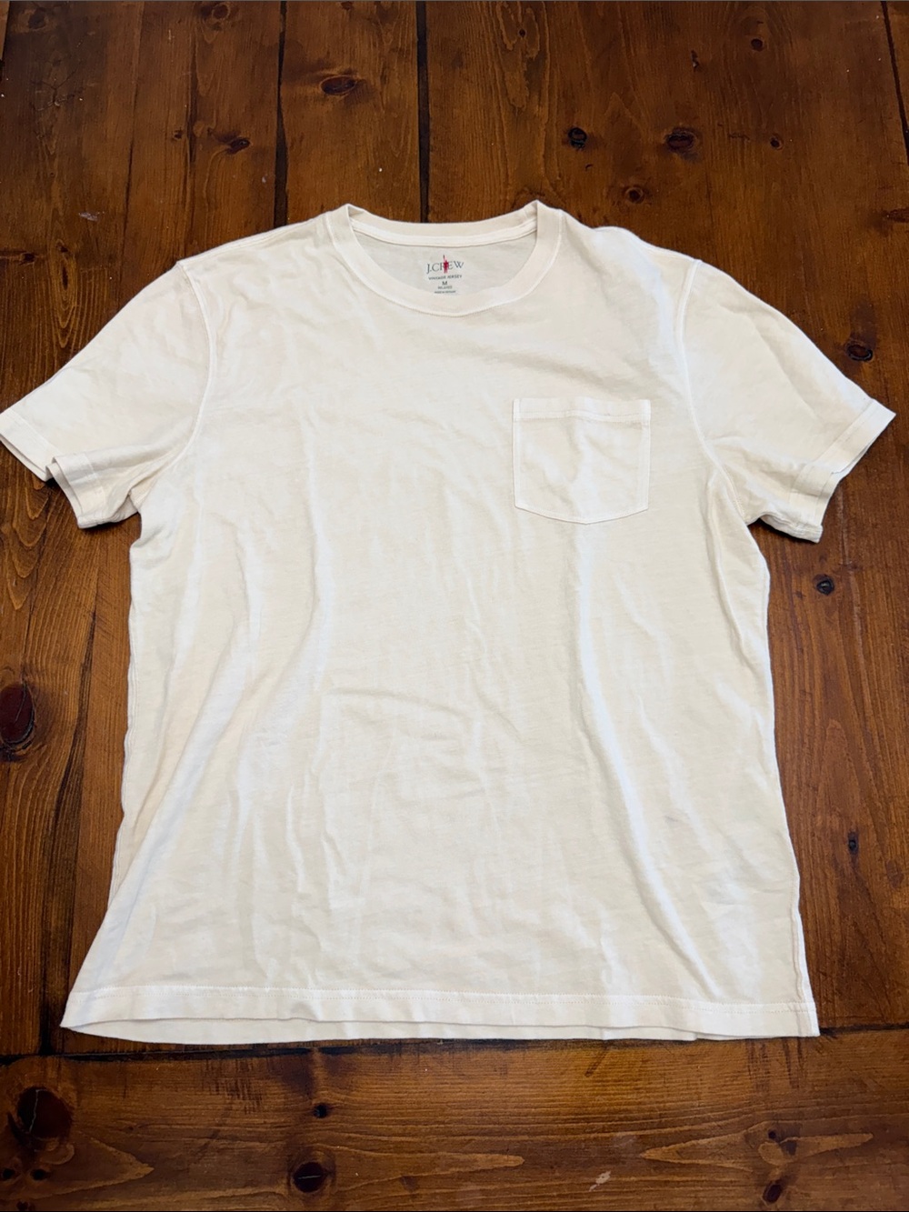 J. Crew Men's Pocket Tee in Beige